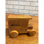 Vintage Wooden Delivery Truck Savings Bank M&I Banks 1980 Toystalgia Golden Valley, MN. Piggy Bank