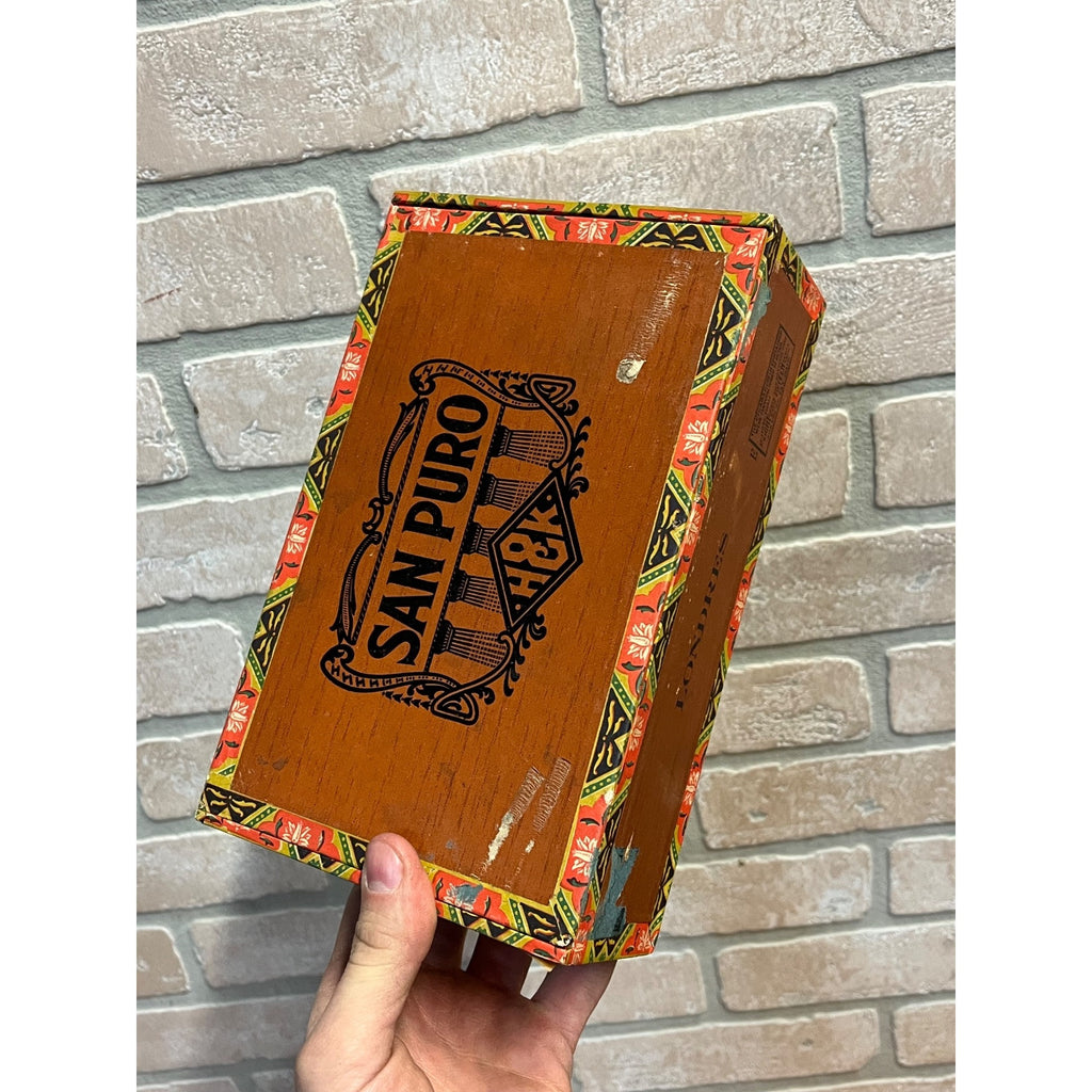 Vintage San Puro Ciagrs Advertising Box Empty  House & Kunz Milwaukee Wisconsin