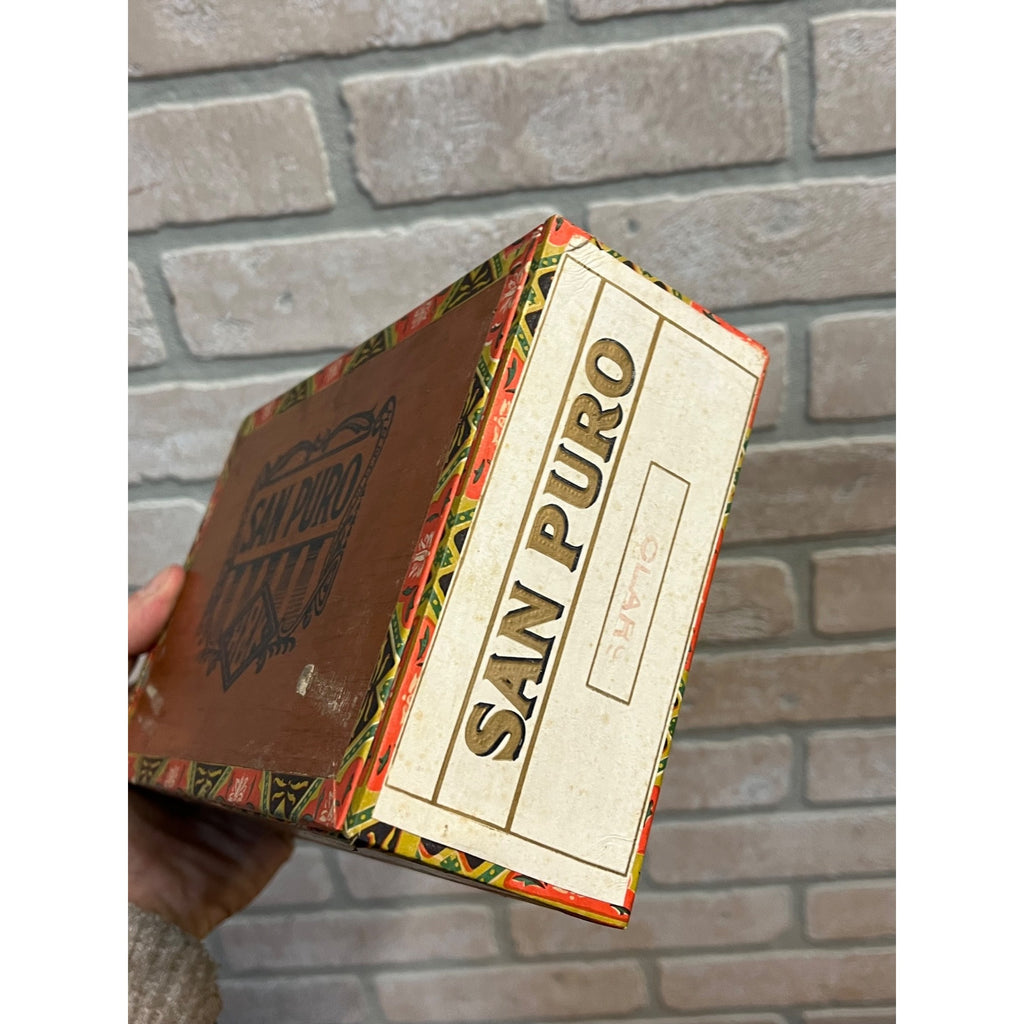 Vintage San Puro Ciagrs Advertising Box Empty  House & Kunz Milwaukee Wisconsin