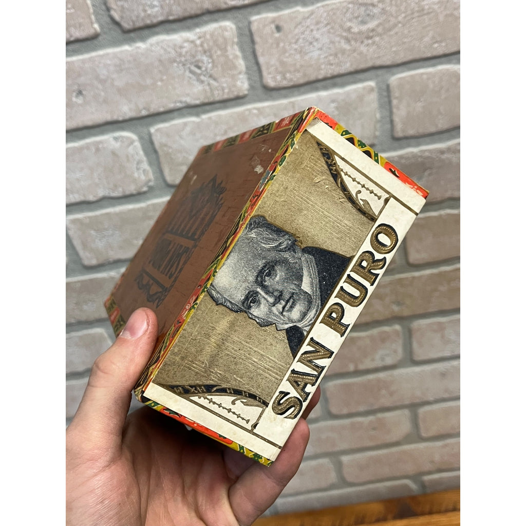 Vintage San Puro Ciagrs Advertising Box Empty  House & Kunz Milwaukee Wisconsin