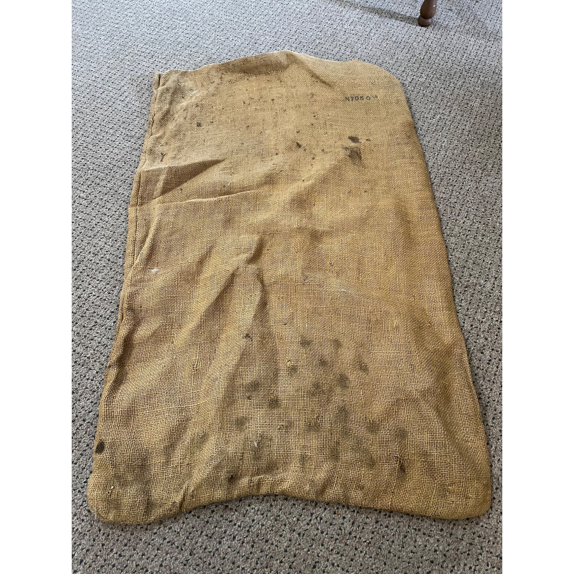 Vintage Land O Lakes Milk Maker Burlap Farm Feed Bag Sack Advertising Indian