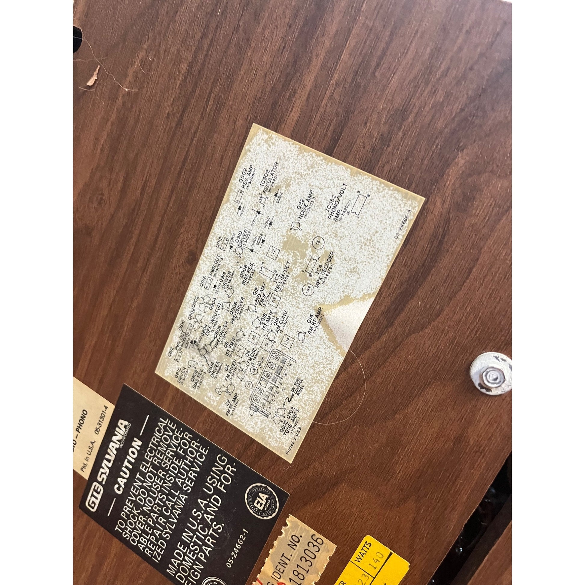 Vintage Sylvania Stereo Receiver Model Cr-2742 Tested Working Very Nice