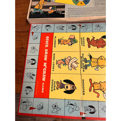 Vintage Milton Bradley Quick Draw McGraw 1960 Private Eye Board Game - COMPLETE
