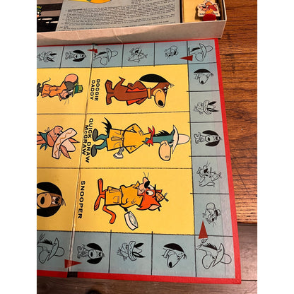 Vintage Milton Bradley Quick Draw McGraw 1960 Private Eye Board Game - COMPLETE