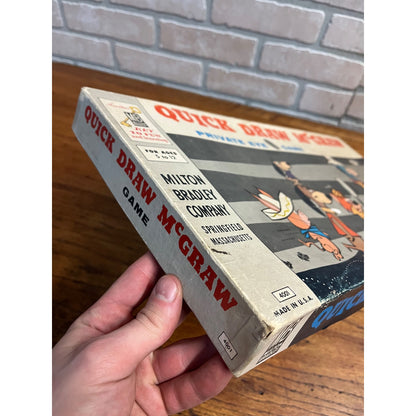 Vintage Milton Bradley Quick Draw McGraw 1960 Private Eye Board Game - COMPLETE