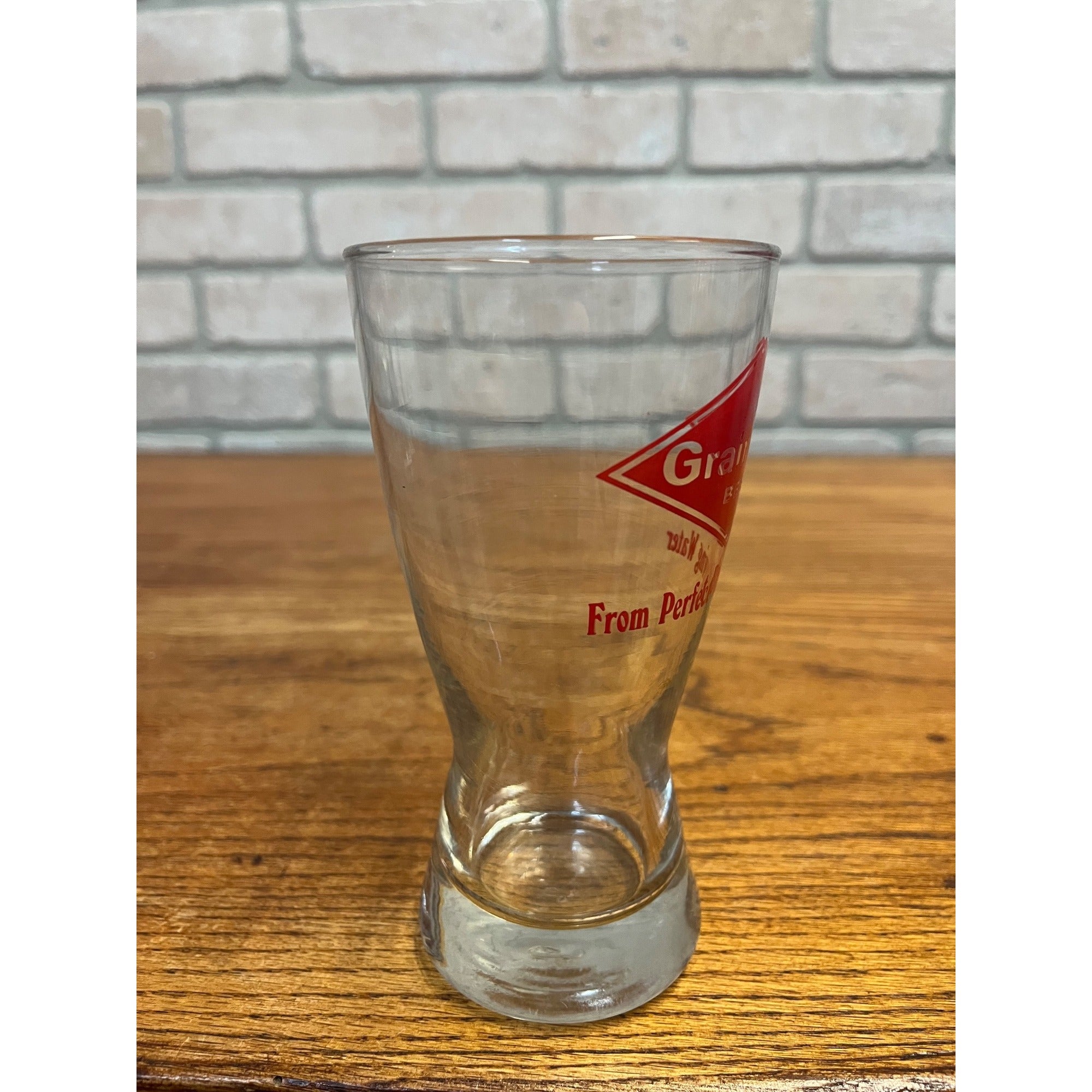 Vintage Grain Belt Beer Advertising Barware Glass Pilsner