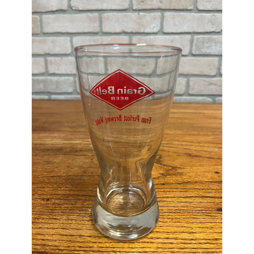 Vintage Grain Belt Beer Advertising Barware Glass Pilsner