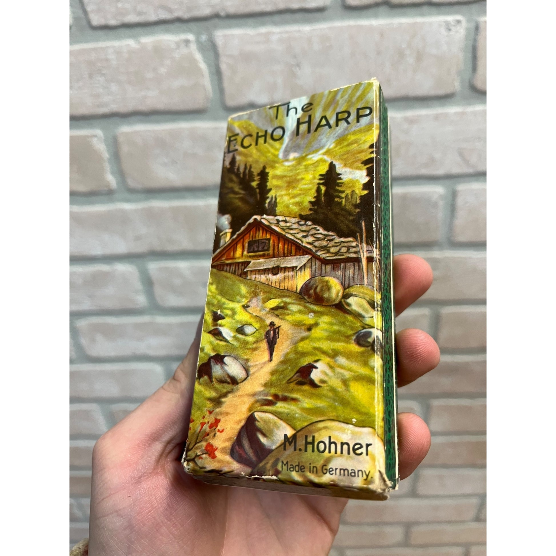 Vintage M. Honer the Echo Harp Harmonica 54/64 M 2 Key C/G - 6 inch Original Box