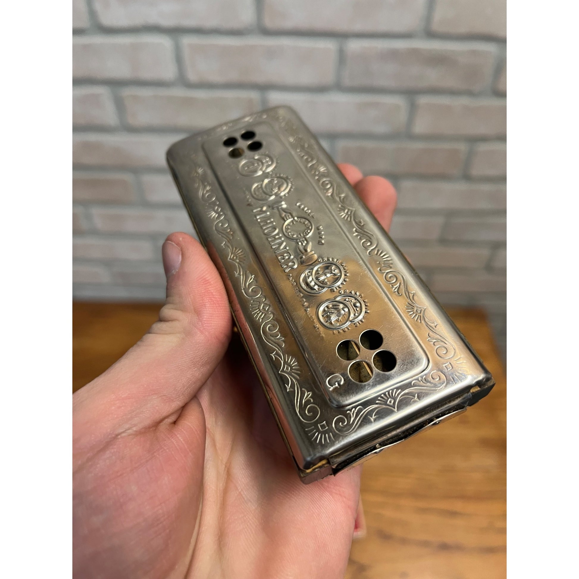 Vintage M. Honer the Echo Harp Harmonica 54/64 M 2 Key C/G - 6 inch Original Box