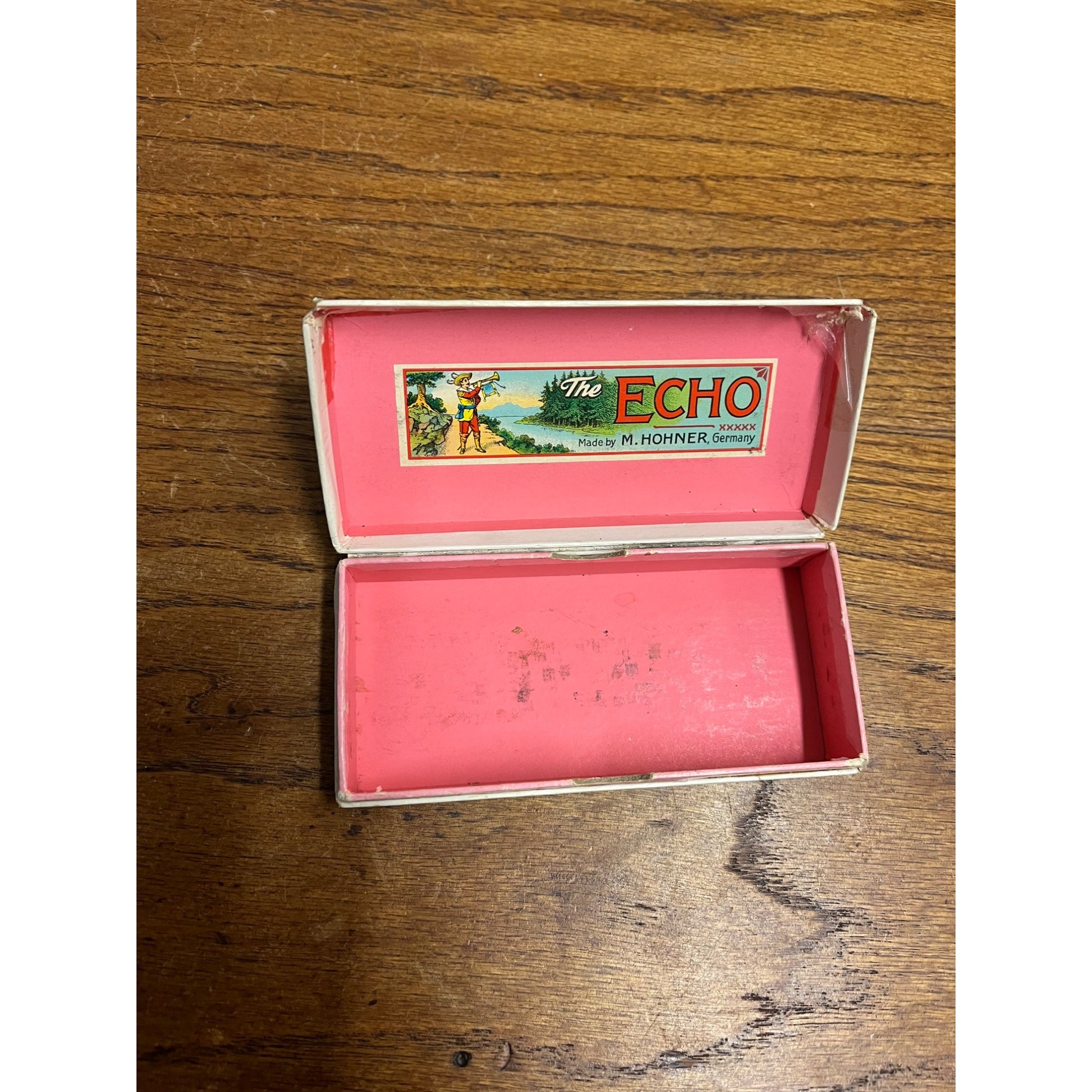 Vintage M. Honer the Echo Harp Harmonica 54/64 M 2 Key C/G - 6 inch Original Box