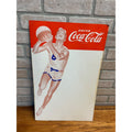 RARE Vintage 1950s Coca Cola Basketball Cardboard Menu Board Advertising Sign