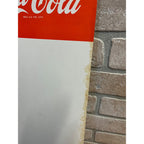RARE Vintage 1950s Coca Cola Basketball Cardboard Menu Board Advertising Sign