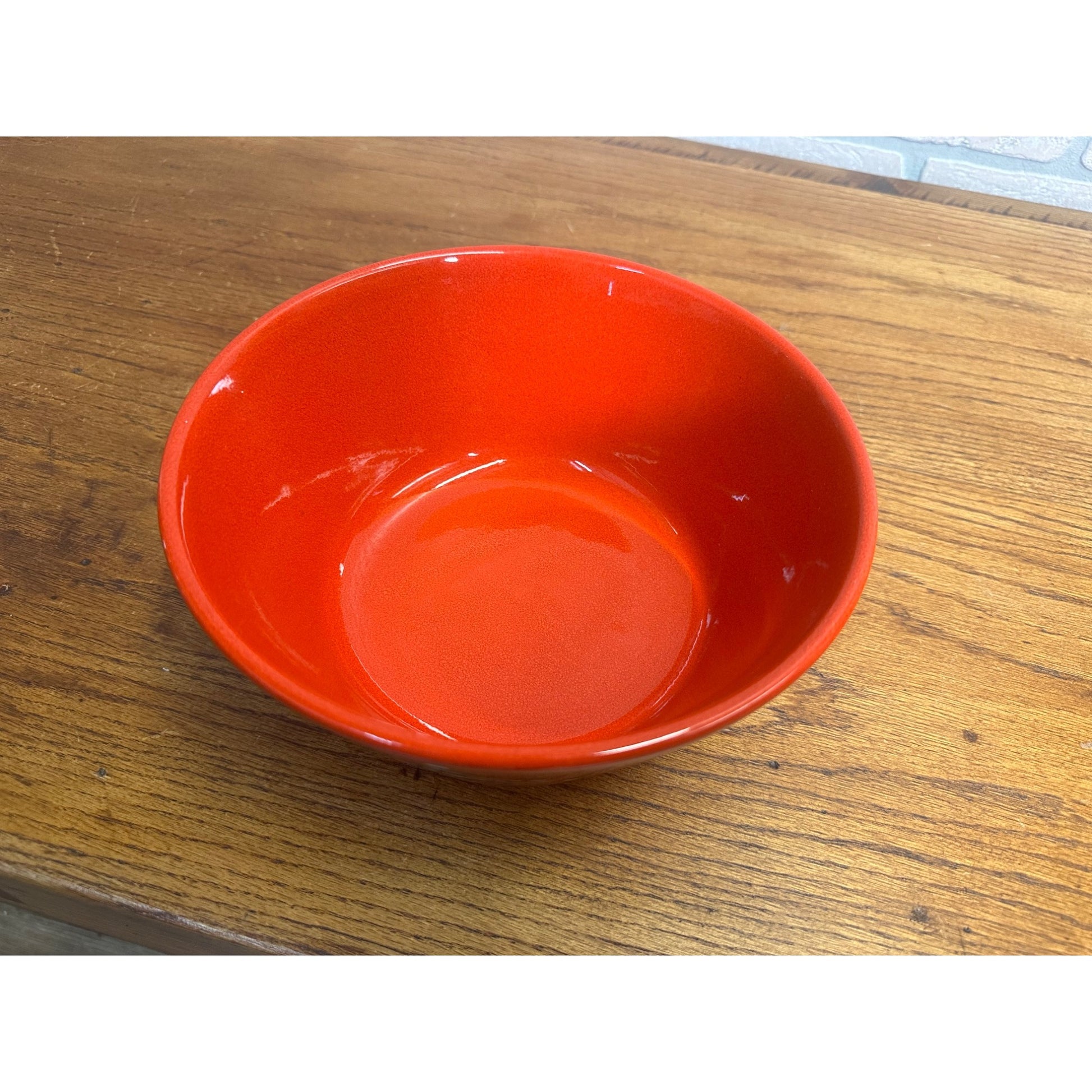 Vintage WAECHTERSBACH Red Christmas Tree Large Serving Bowl Germany 9” x 4”
