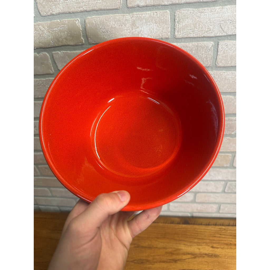 Vintage WAECHTERSBACH Red Christmas Tree Large Serving Bowl Germany 9” x 4”