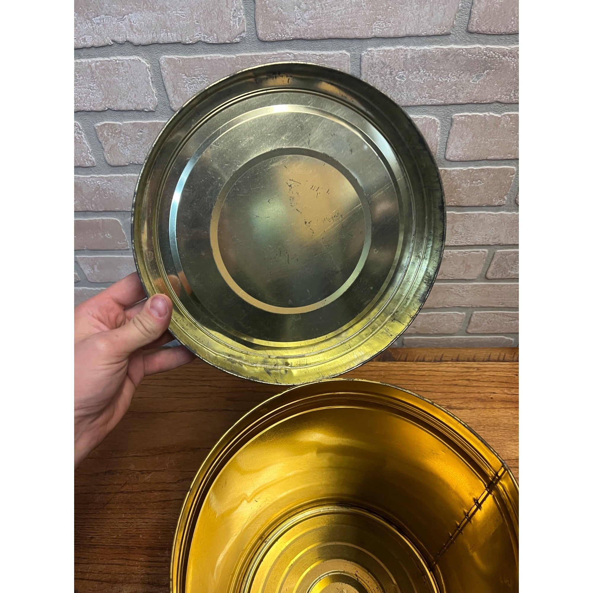 Vintage Kraft Miracle Whip 4 Gallon Metal Empty Advertising Can