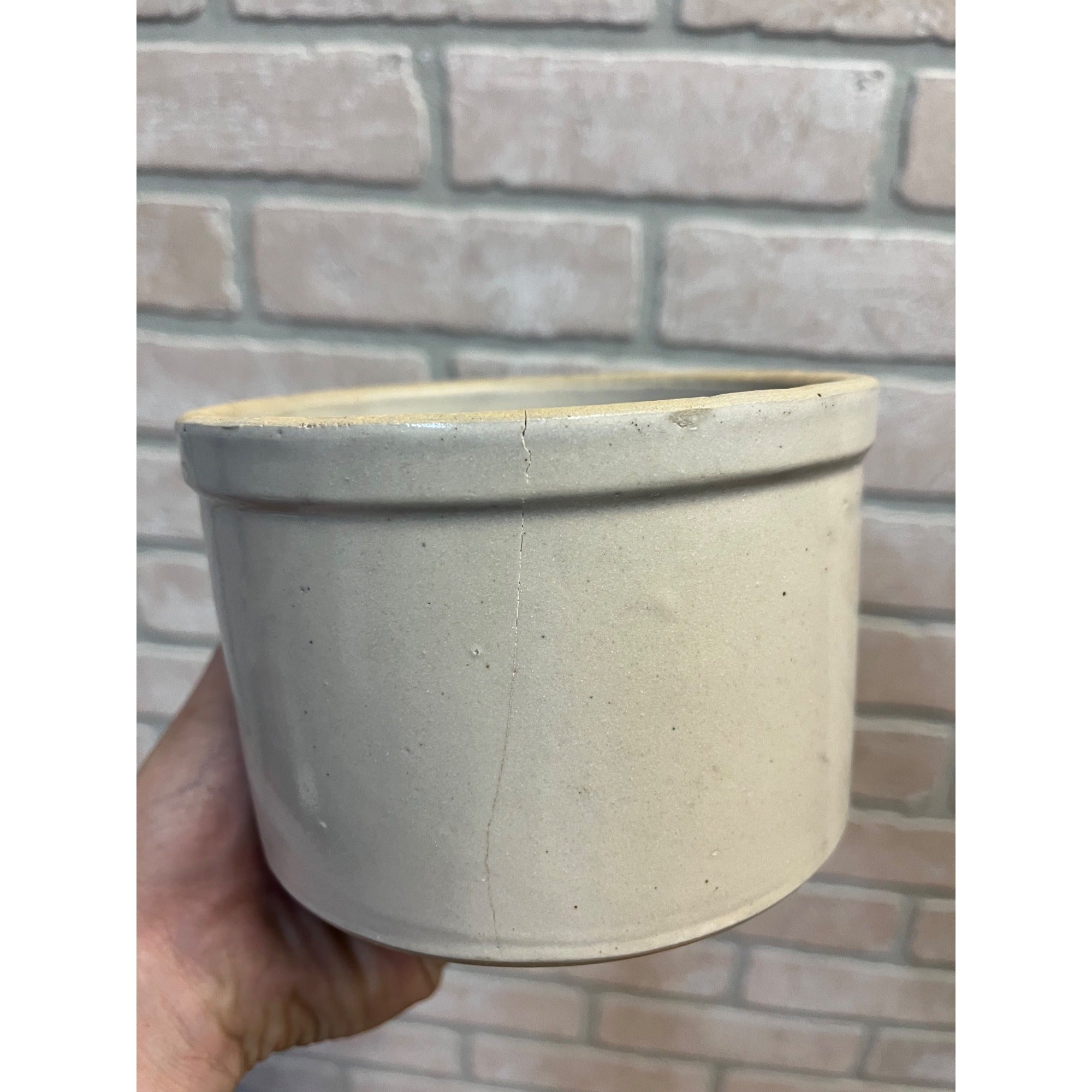Vintage Butter Jar Corium Farm Dairy Fond du Lac Wisconsin / WI / Wis / 2lb Stoneware Crock Jar