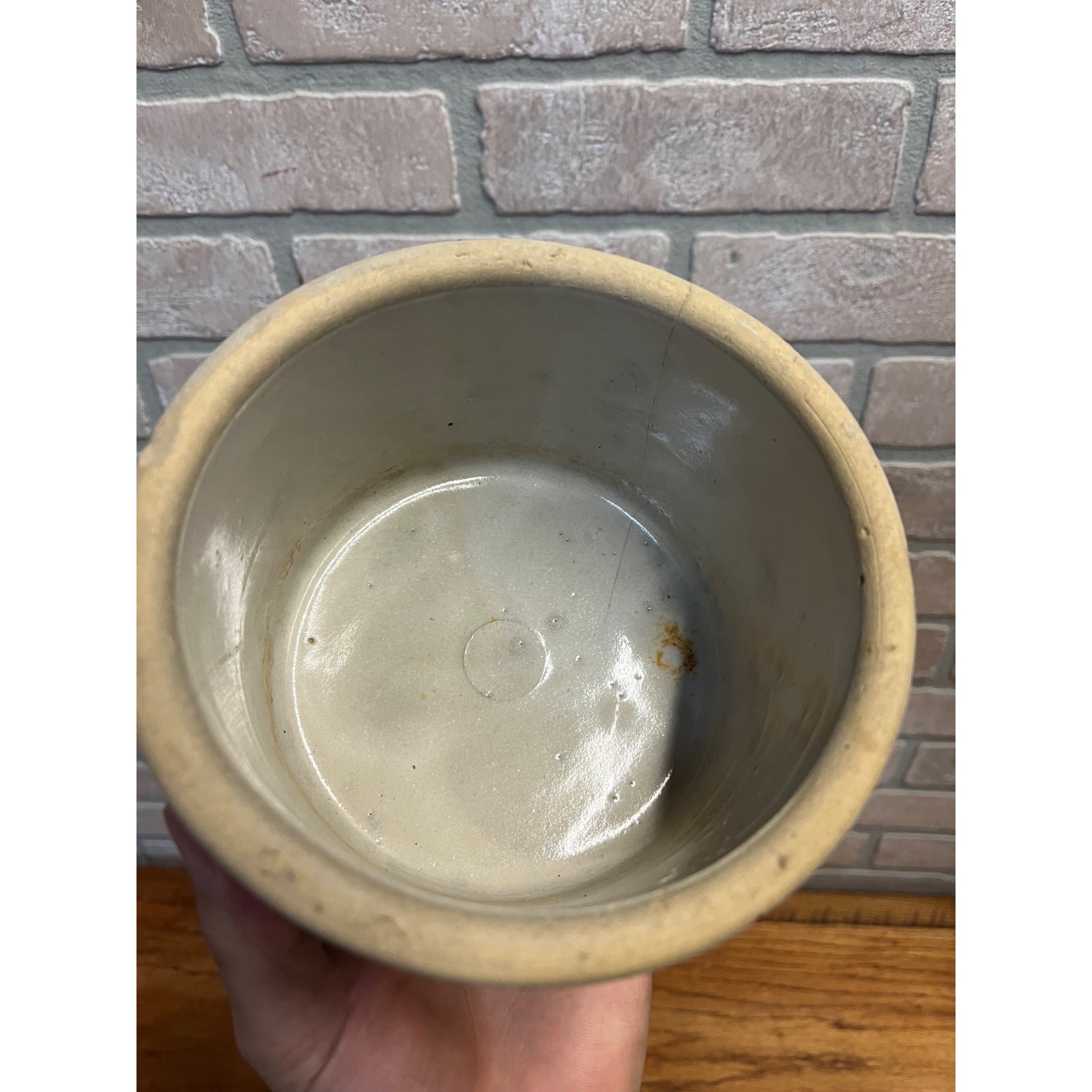 Vintage Butter Jar Corium Farm Dairy Fond du Lac Wisconsin / WI / Wis / 2lb Stoneware Crock Jar