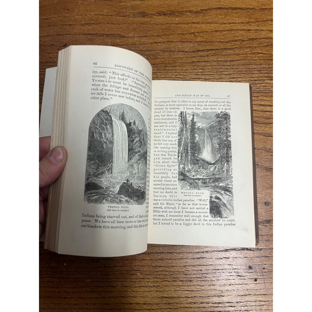 1880 Discovery of The Yosemite & Indian War 1851 1st Ed Book Lafayette Bunnell