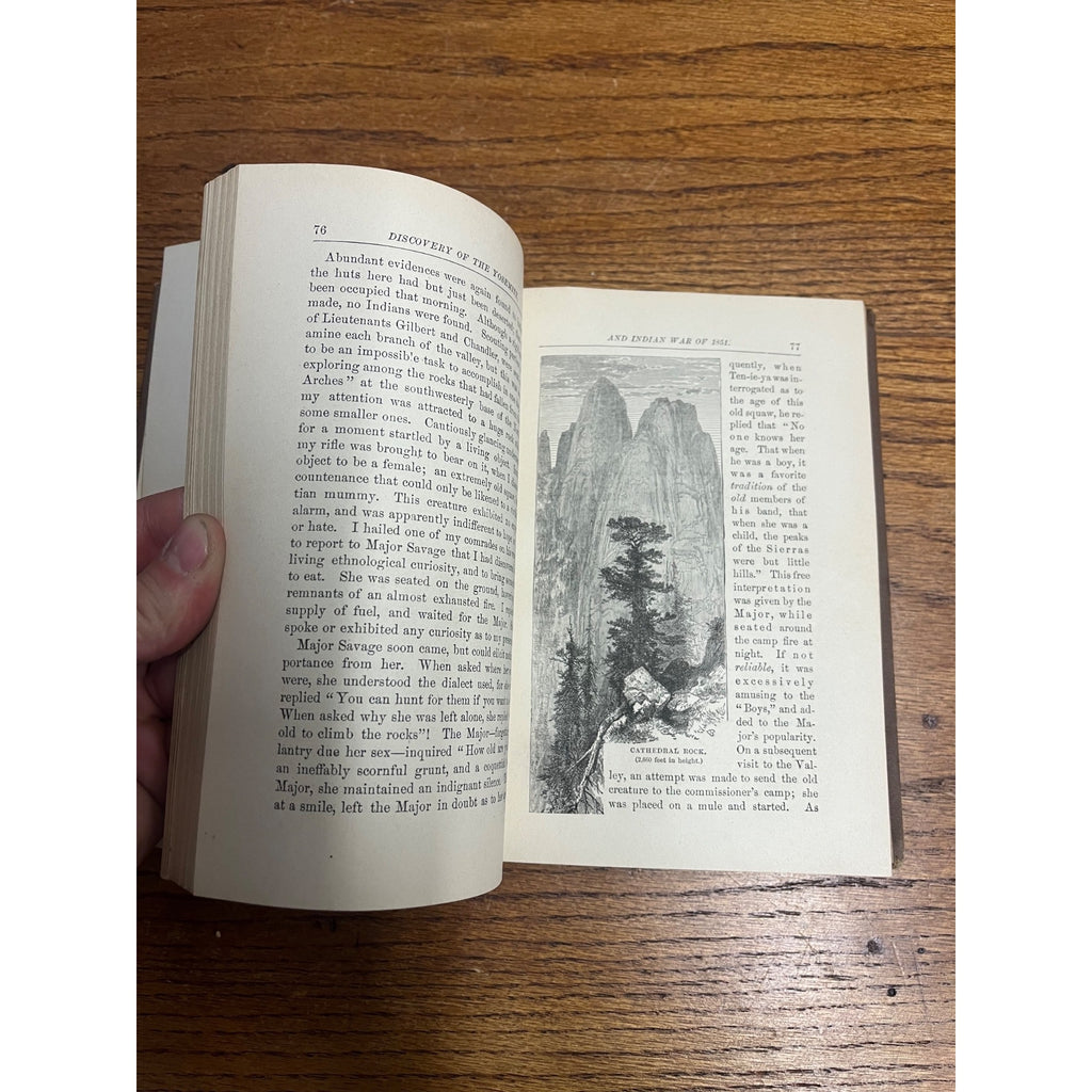 1880 Discovery of The Yosemite & Indian War 1851 1st Ed Book Lafayette Bunnell