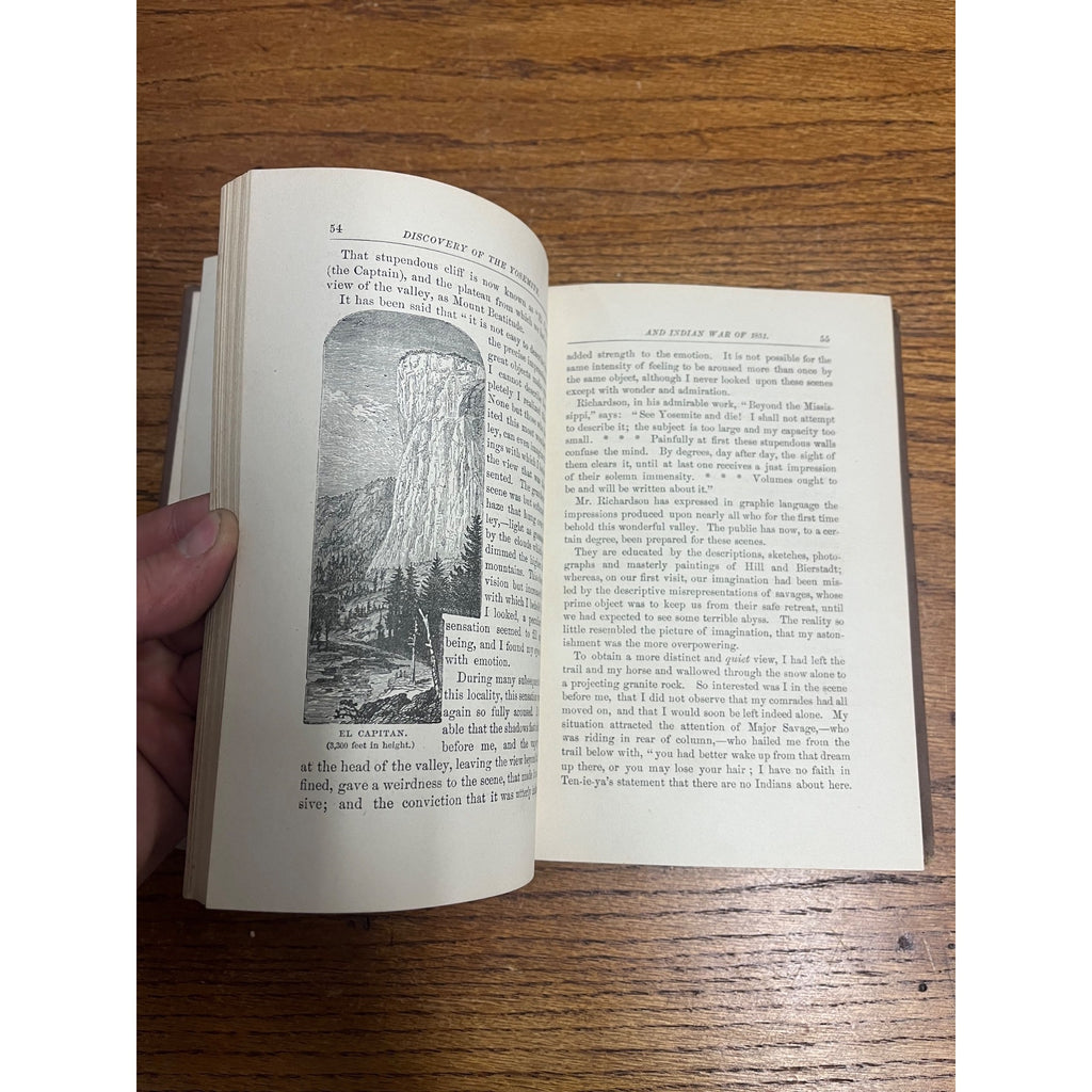 1880 Discovery of The Yosemite & Indian War 1851 1st Ed Book Lafayette Bunnell
