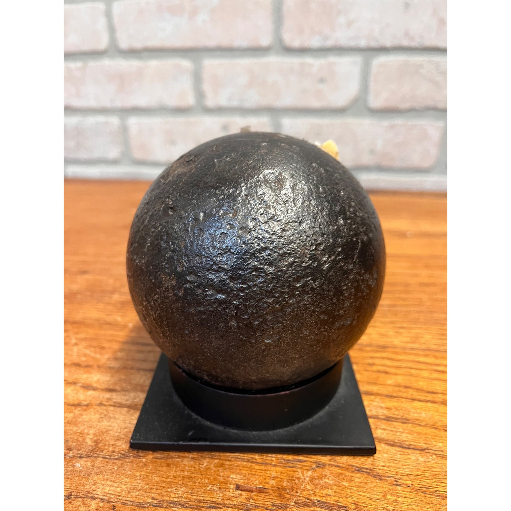 Antique Civil War Era 12 Pound Solid Shot Cast Iron Cannonball 4.5" Maryland Dug
