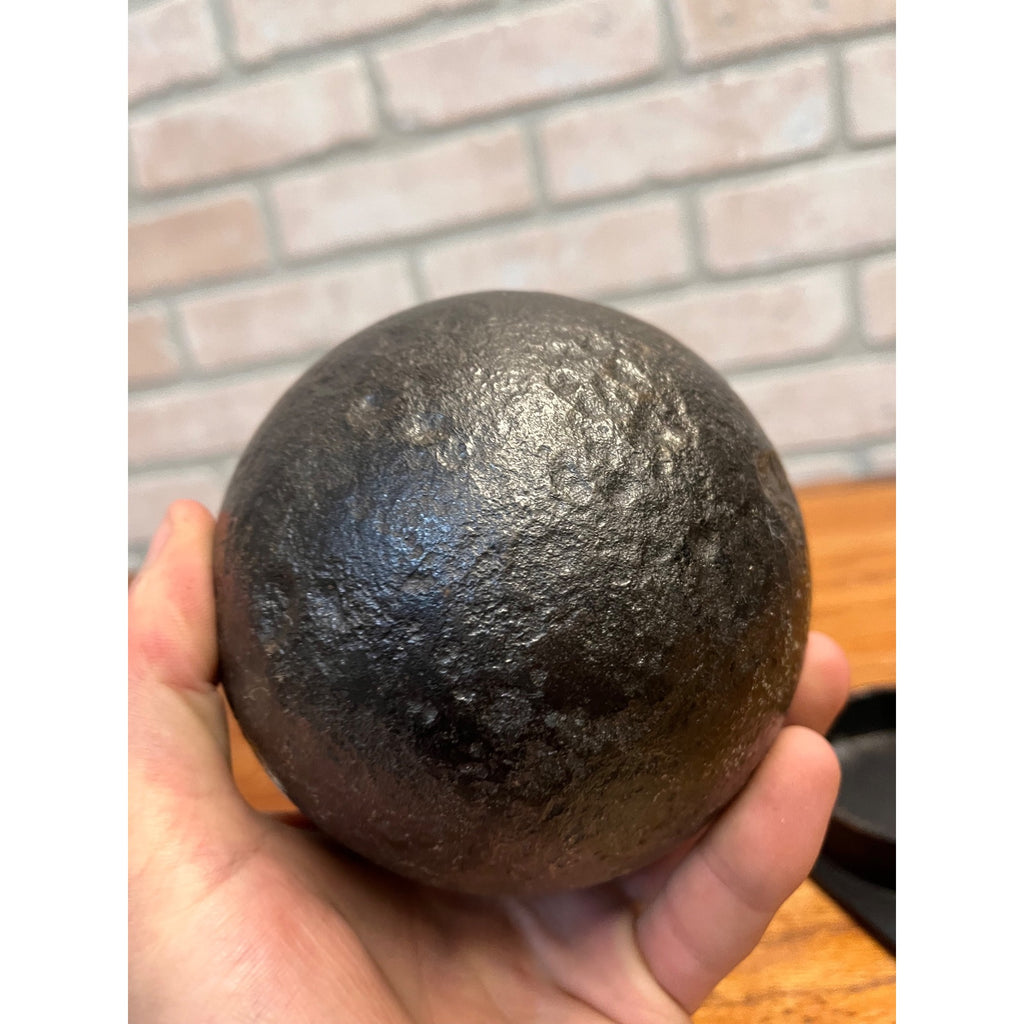 Antique Civil War Era 12 Pound Solid Shot Cast Iron Cannonball 4.5" Maryland Dug