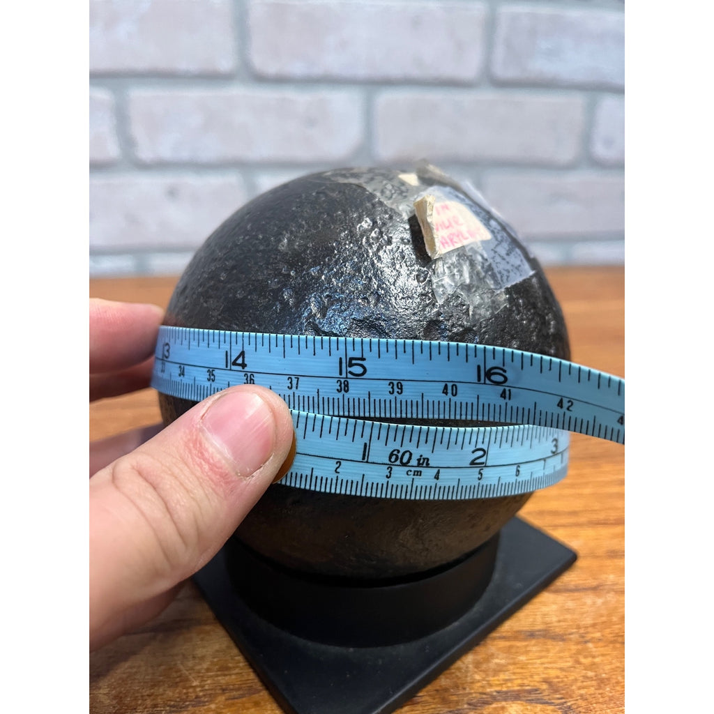 Antique Civil War Era 12 Pound Solid Shot Cast Iron Cannonball 4.5" Maryland Dug