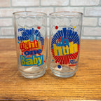 Diet Pepsi Glass You Got the Right One Baby Uh Huh Vintage 5" Lot of 2