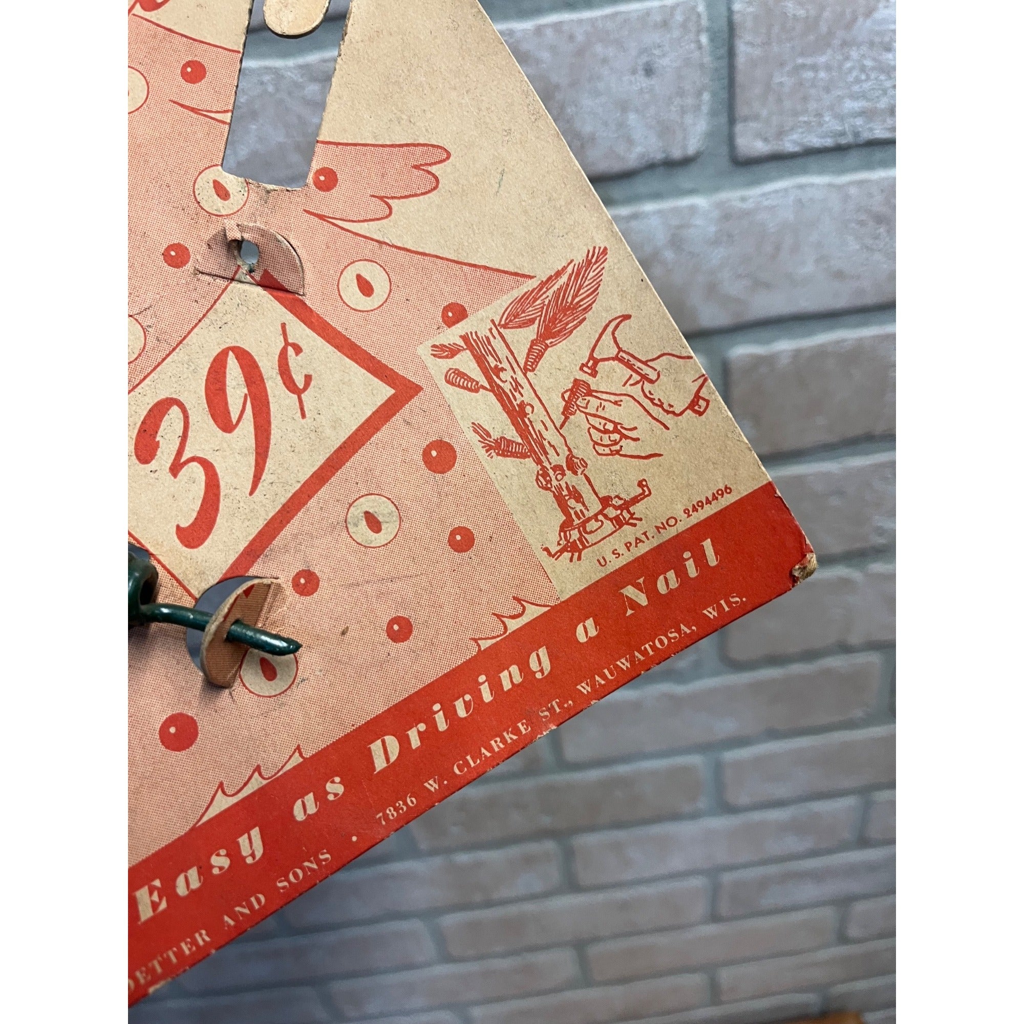 Vintage 1920s Christmas Tree Branch Holders Goetter Wauwatosa Wisconsin