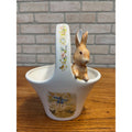 Vintage Peter Rabbit Basket Beatrix Potter 1998 Ceramic Teleflora