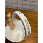 Vintage Peter Rabbit Basket Beatrix Potter 1998 Ceramic Teleflora