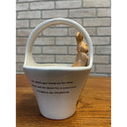 Vintage Peter Rabbit Basket Beatrix Potter 1998 Ceramic Teleflora