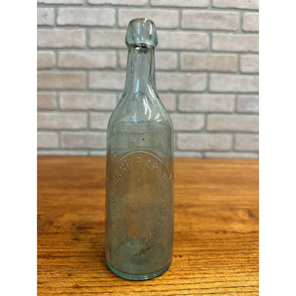 Blob Top Beer Bottle Frank F Apgar Dover NJ New Jersey Spelled Out Applied Top