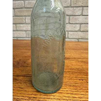 Blob Top Beer Bottle Frank F Apgar Dover NJ New Jersey Spelled Out Applied Top