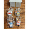 Vintage Homco Sports Teddy Bear Ceramic Figure (4) No. 1408 Athlete Figurines Circa 1979 NOS