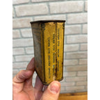 Antique 1920s Peterman's Moth Food Tin Wm Peterman New York Passaic NJ Can
