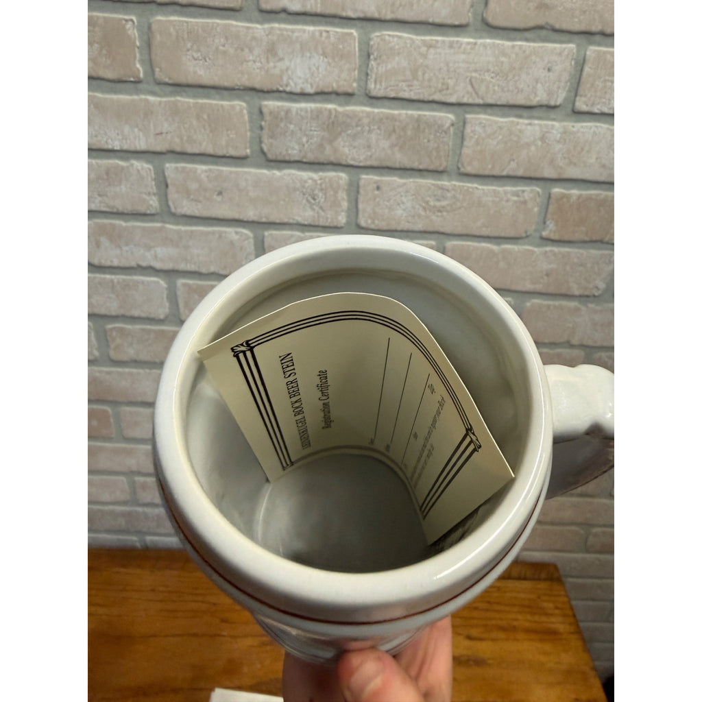 1990 Leinenkugel's Limited Collector Bock Beer Mug Stein 1/2000