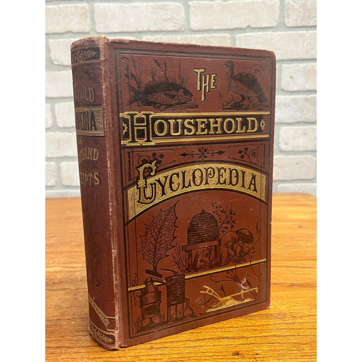 Antique The Household Cyclopedia USeful Knowledge Book 1880s Victorian Animals