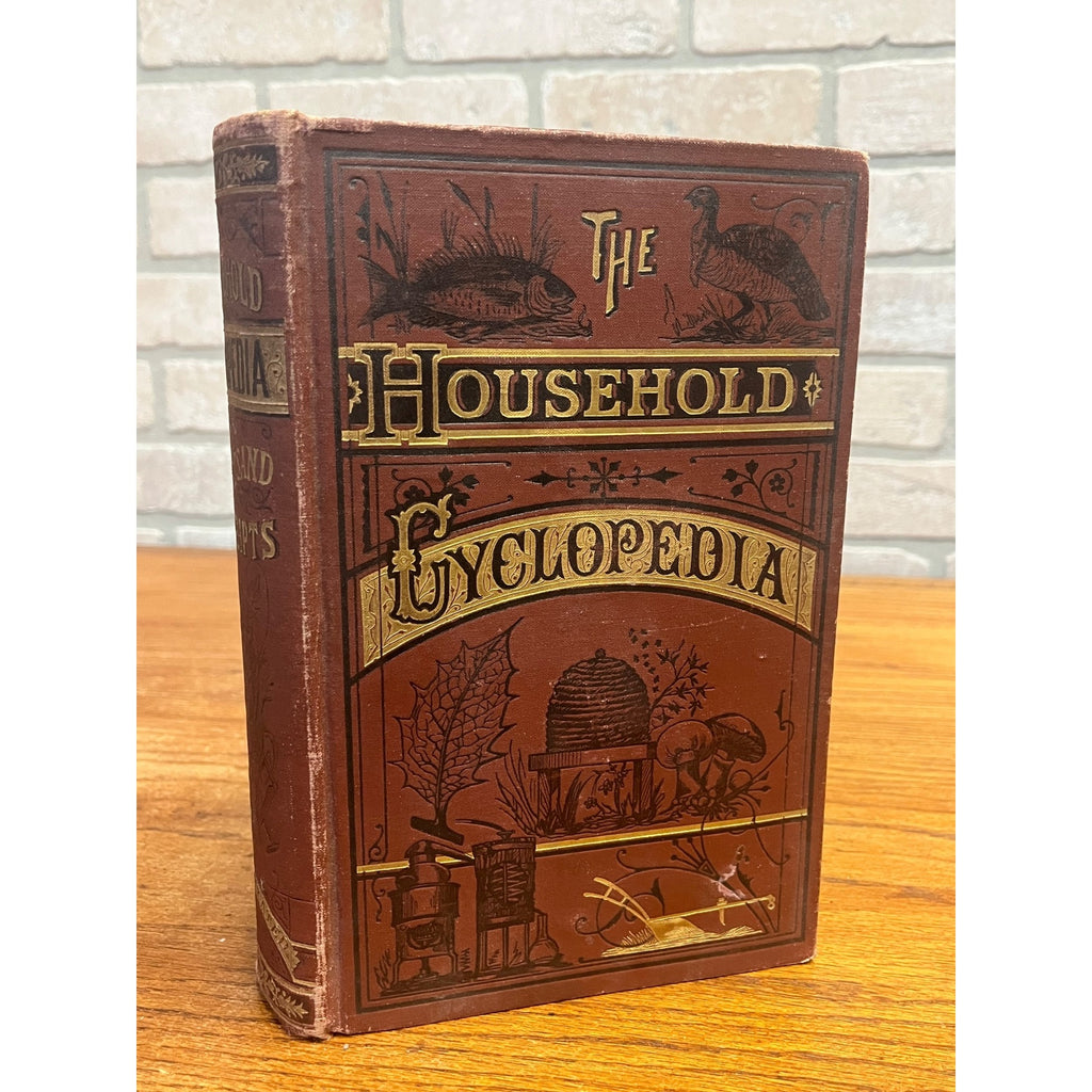 Antique The Household Cyclopedia USeful Knowledge Book 1880s Victorian Animals
