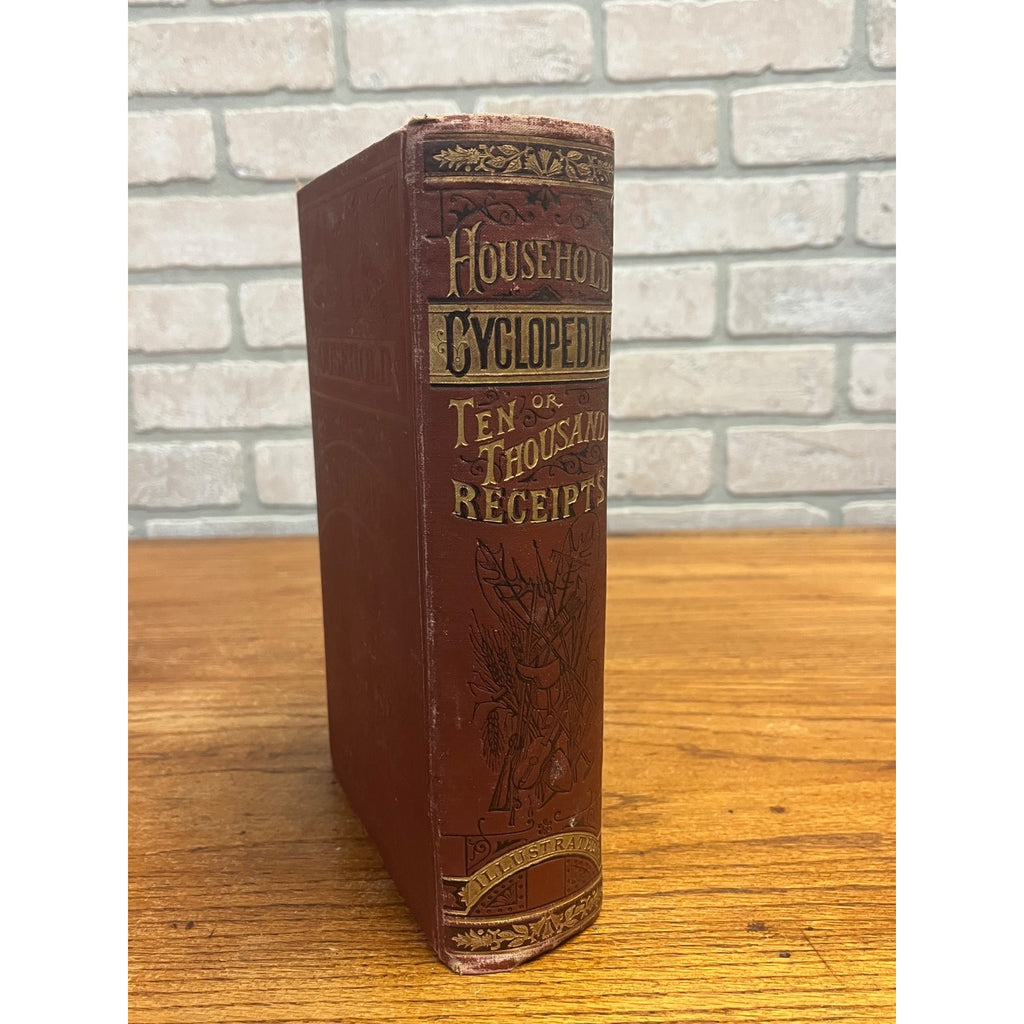 Antique The Household Cyclopedia USeful Knowledge Book 1880s Victorian Animals