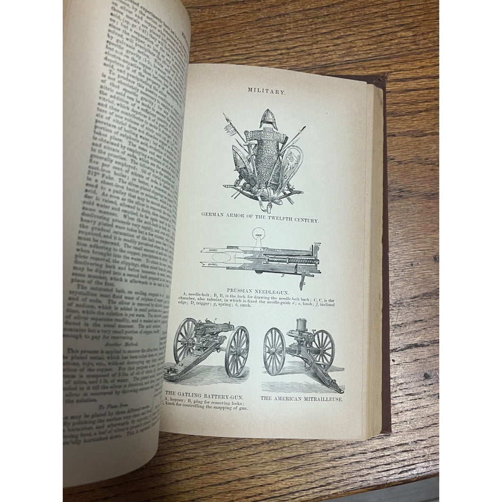 Antique The Household Cyclopedia USeful Knowledge Book 1880s Victorian Animals