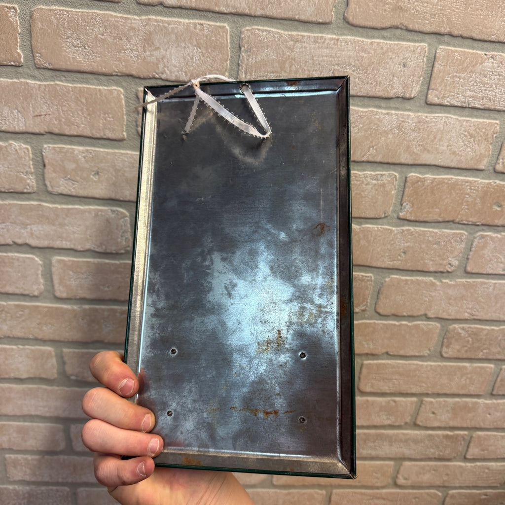 Vintage Wayne Graham Franklin Life Insurance Calendar Tin Sign Frame