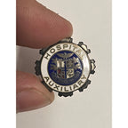 Vintage WWII Era Hospital Auxiliary Enameled Pin Pinback - J.O. Pollack Chicago