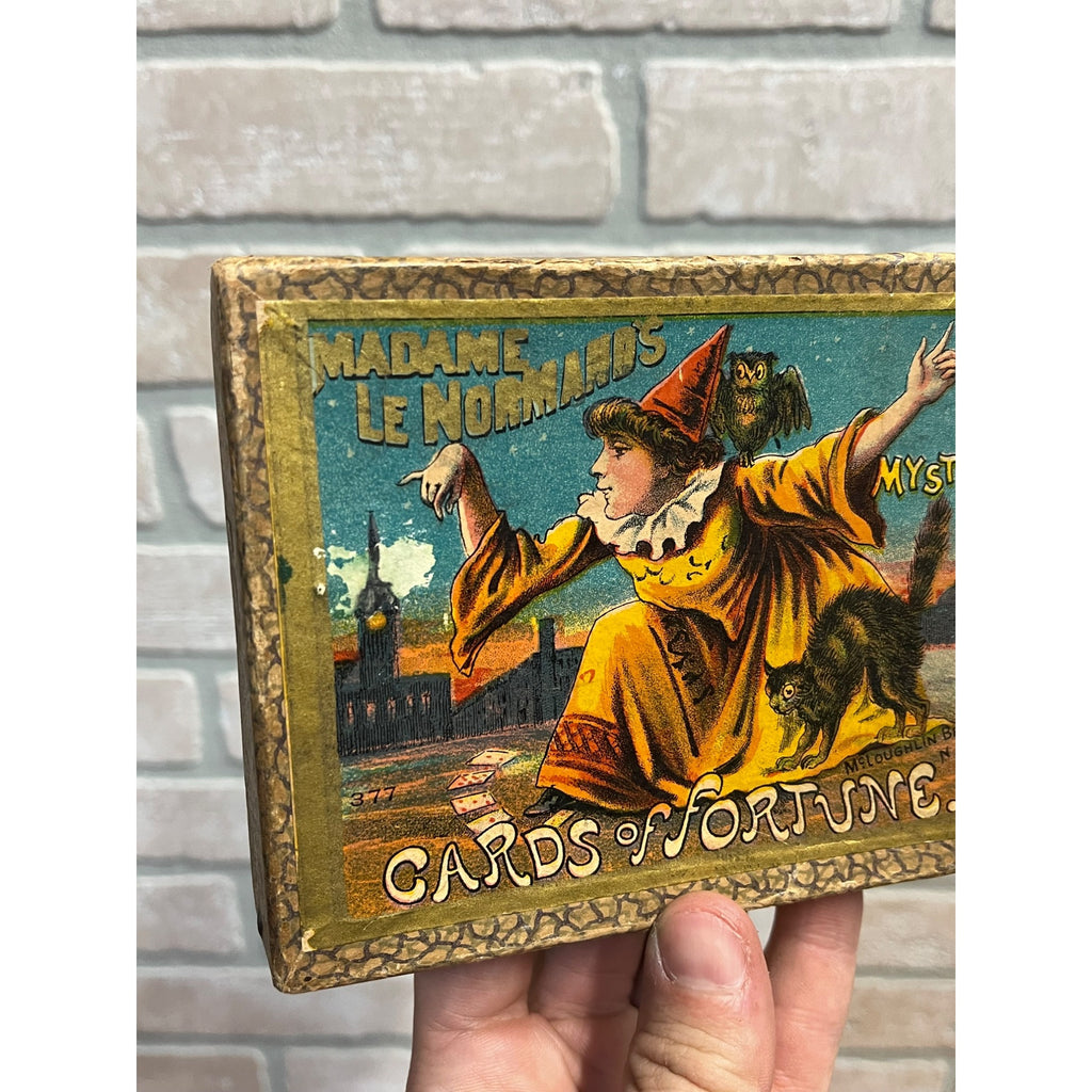 1880s McLoughlin Bros Boxed Fortune Telling Card Game Madame Lenormand Halloween