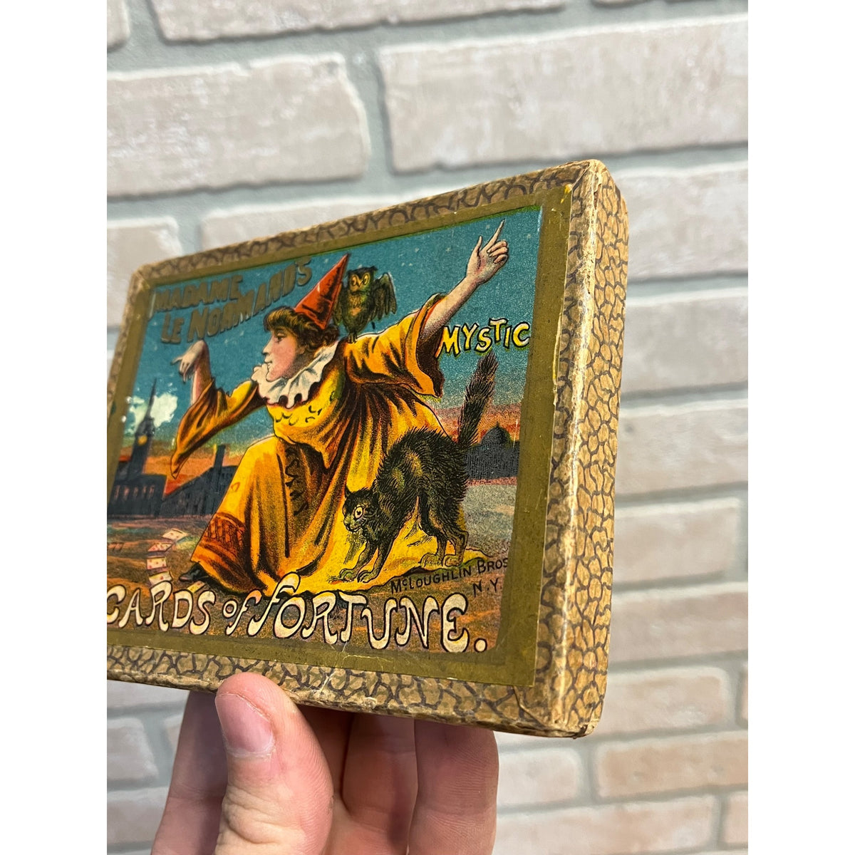 1880s McLoughlin Bros Boxed Fortune Telling Card Game Madame Lenormand Halloween