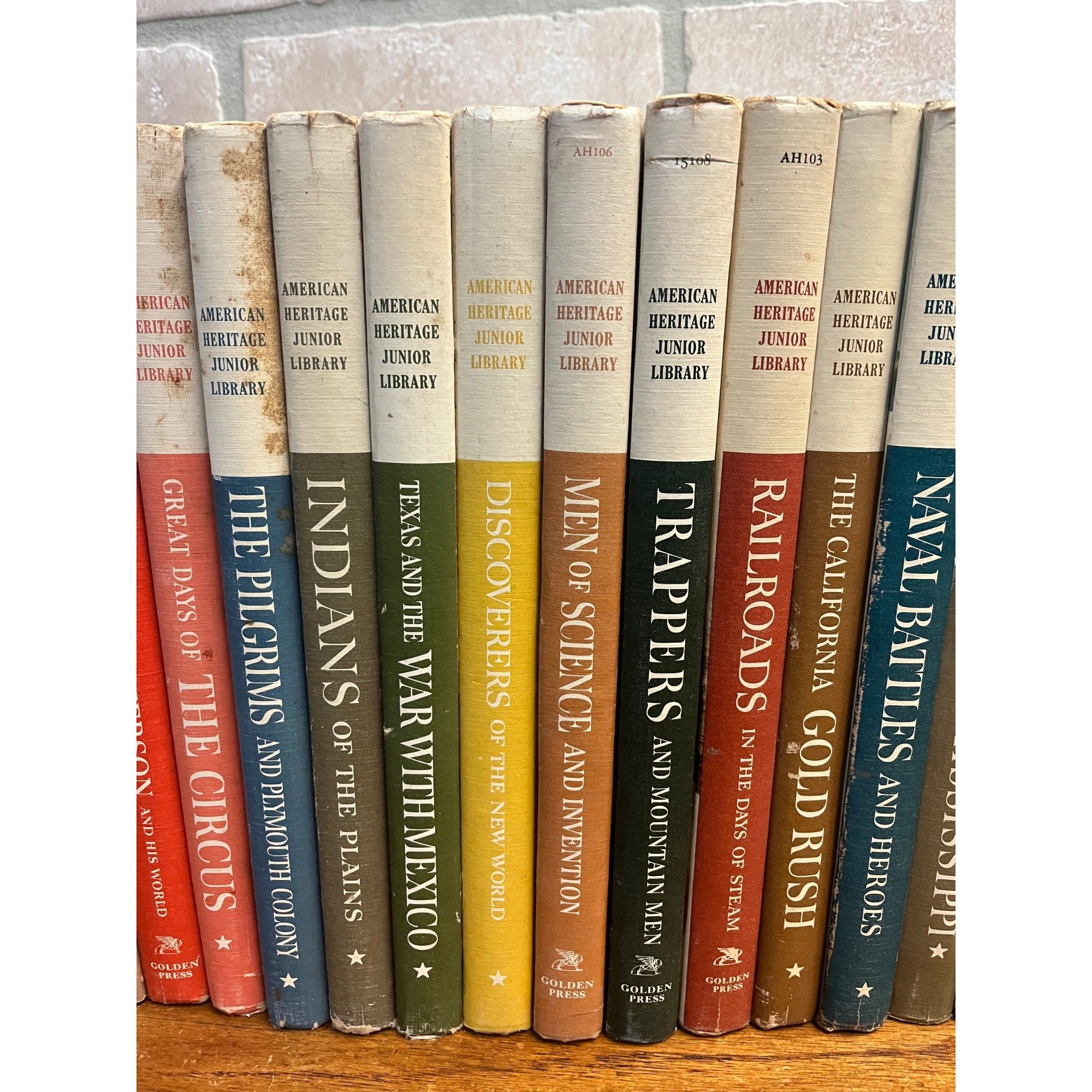 American Heritage Junior Library Hardcover Books Homeschool History Lot (14)