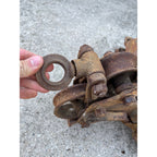 Antique F.E. Myers Cross Draft Cast Iron Farm Hay Trolley Barn Equipment
