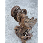 Antique F.E. Myers Cross Draft Cast Iron Farm Hay Trolley Barn Equipment