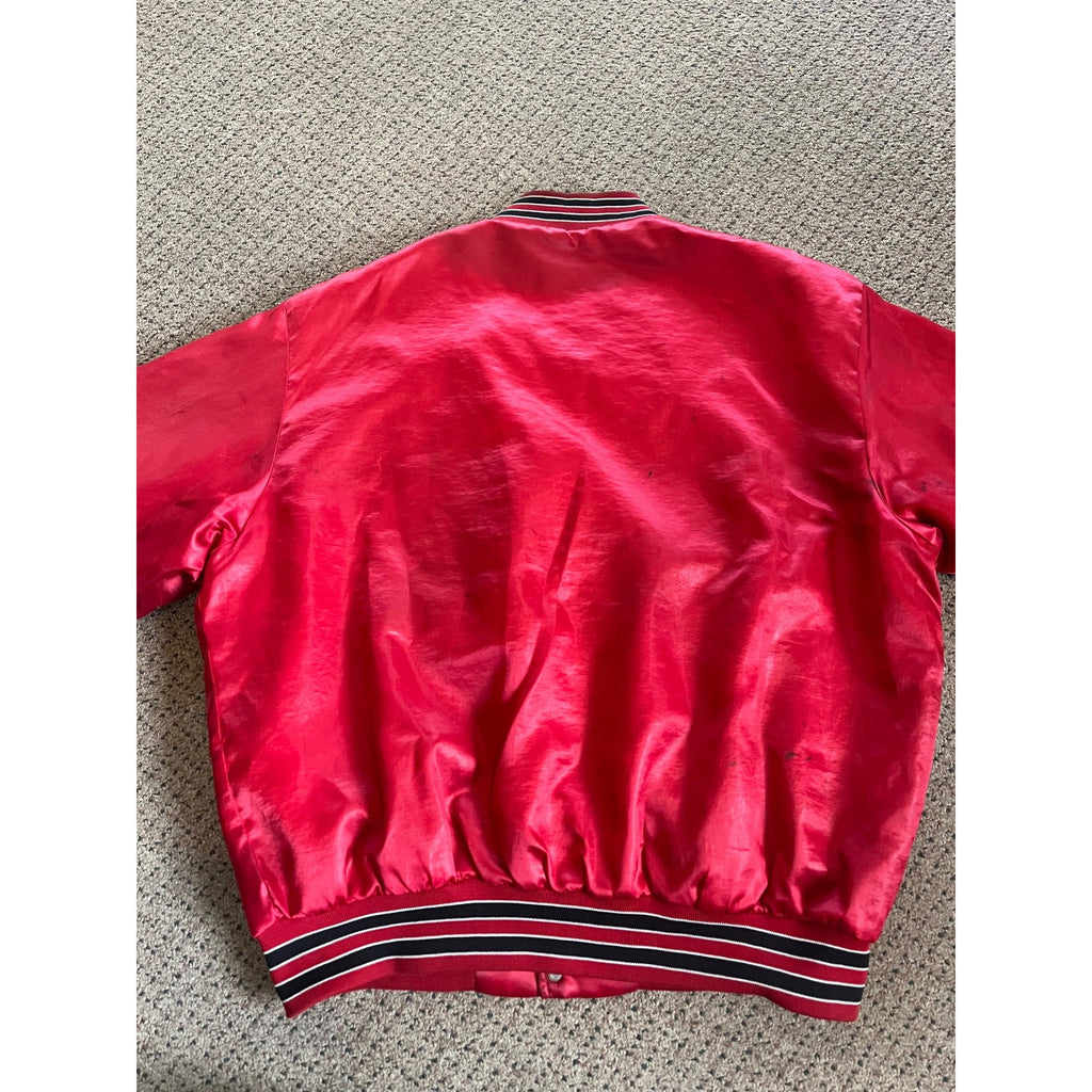 Vintage 1990s Swingster NBA Chicago Bulls Satin Bomber Jacket Mens XL Jordan