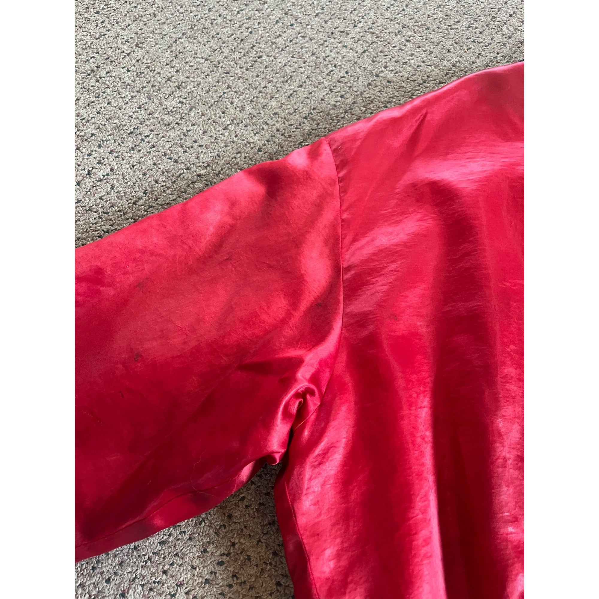 Vintage 1990s Swingster NBA Chicago Bulls Satin Bomber Jacket Mens XL Jordan